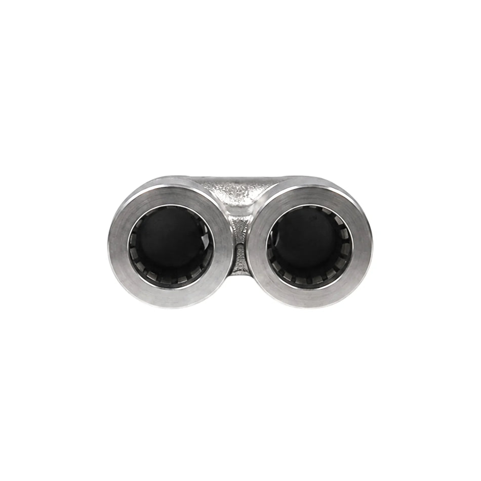 Exotronic 'Y' 10mm OD 304 Stainless Steel PTFE Tube Joiner