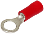 Hellermann Tyton Pre-Insulated Terminal Red Ring Lug M4 Hole