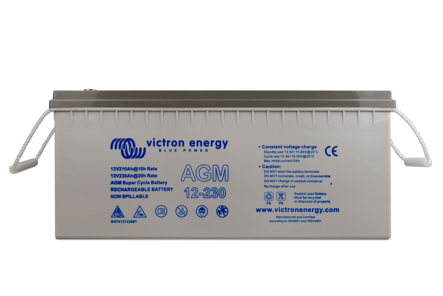 Victron 12V 230Ah AGM Super Cycle Deep Cycle Battery 1