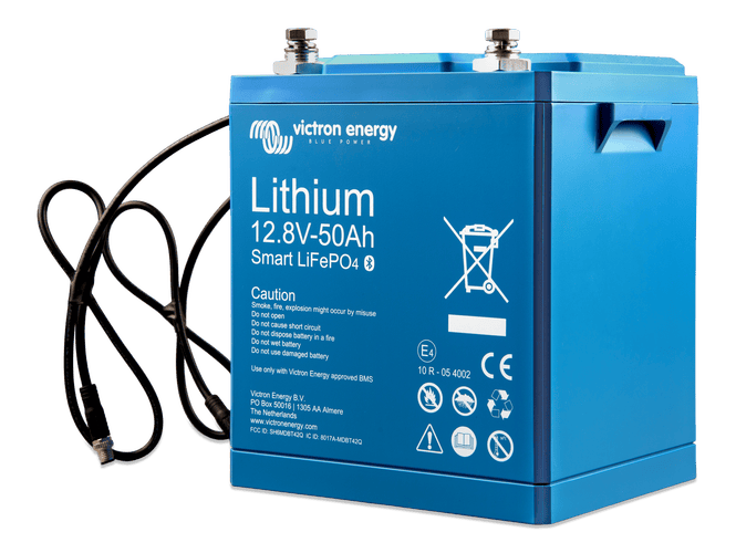 Victron 12V 50Ah Smart LiFePO4 Lithium Battery 1