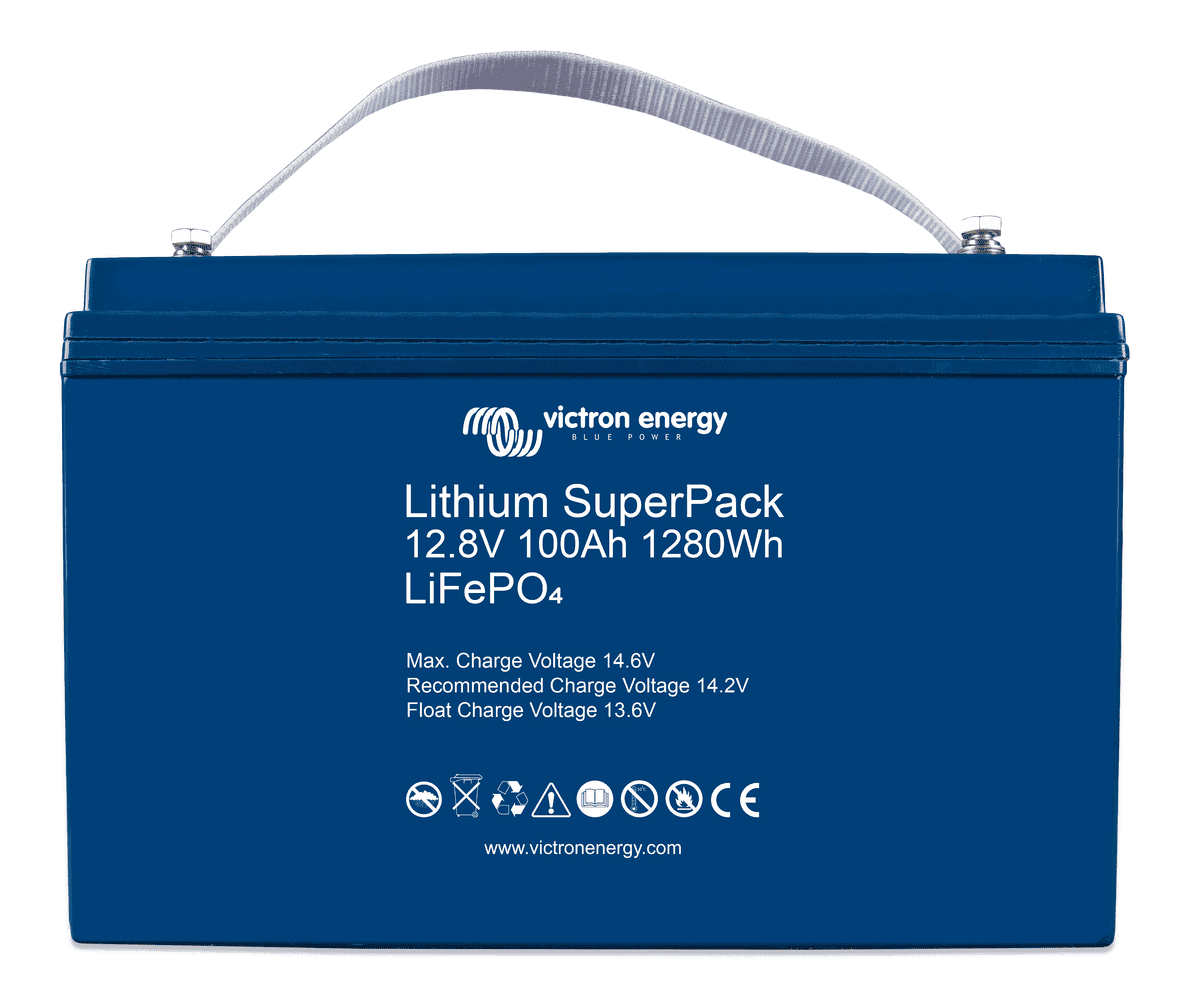 Victron 12V 100Ah SuperPack High Current Lithium Battery Main Image