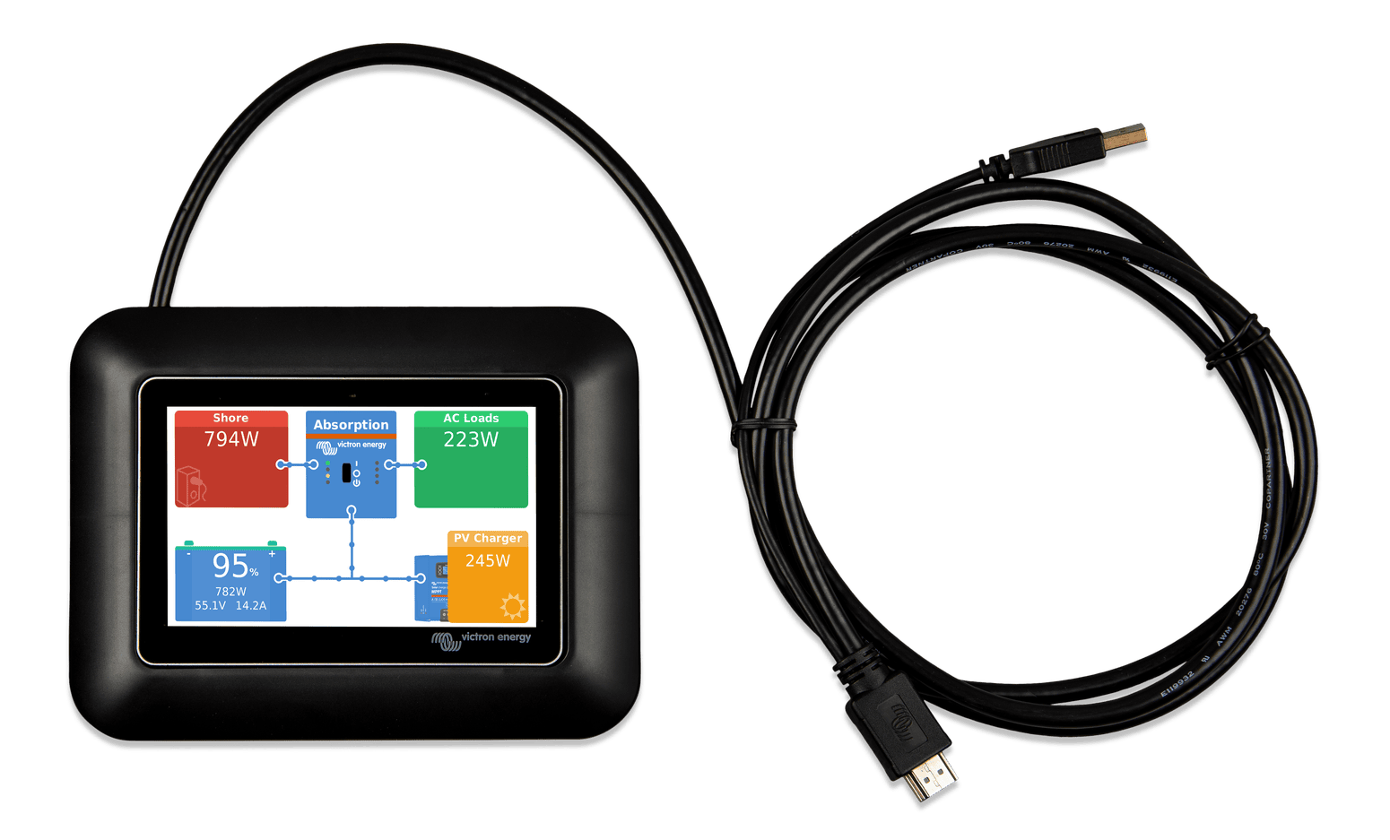 Victron GX Touch 50 Adapter for CCGX Cut-Out 7