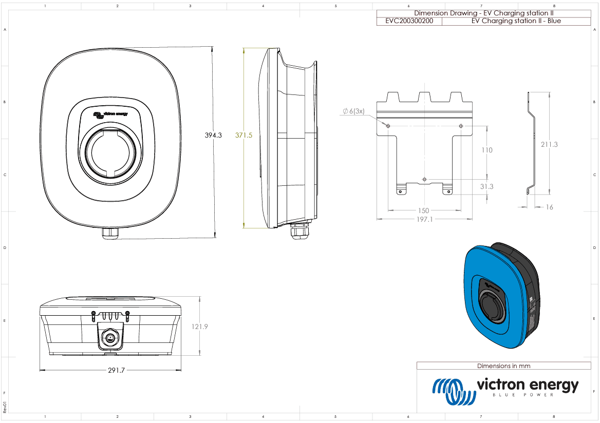Victron EV (Electric Vehicle) Charging Station NS 6