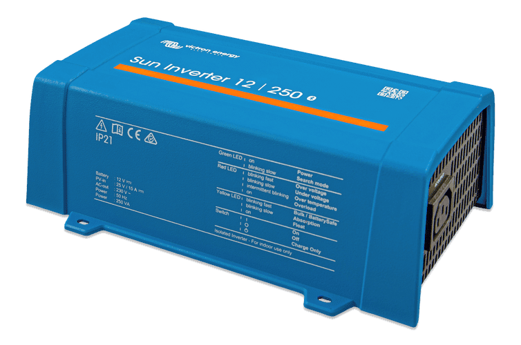 Victron 12V 250VA Sun Inverter 12/250-15 IEC Plug + 15A PWM Solar Charge Controller Main Image