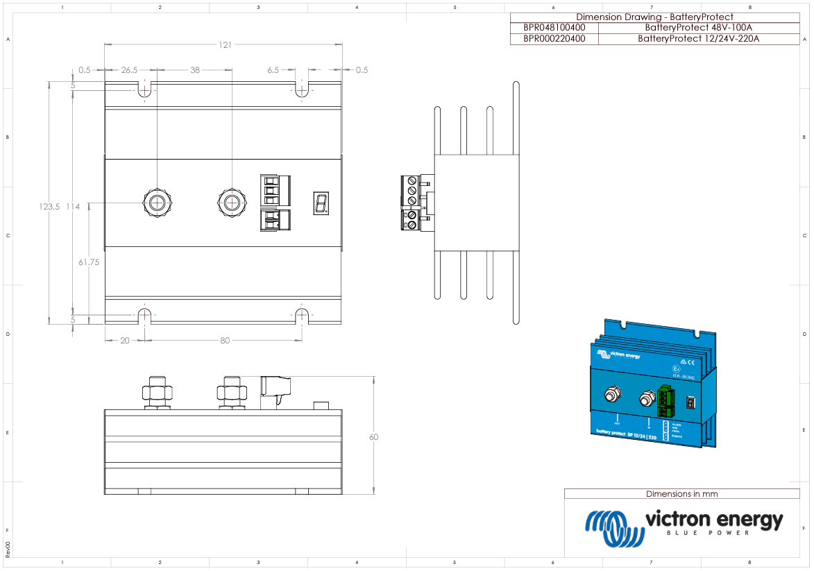 Victron Battery Protect 12/24V-220A Low Voltage Disconnect 7