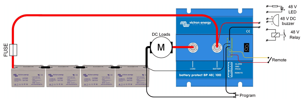 Victron Battery Protect 48V-100A Low Voltage Disconnect 4