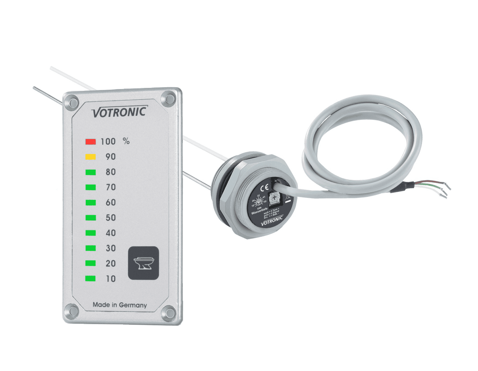 Votronic Tank Level Sensor Electrode 15-50K plus Tank Display S -Faeces/Black Toilet Water Main Image