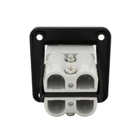 Exotronic Flush Mount Dual 50A Anderson Plug Panel w/ 2x 50A Grey Anderson Plugs
