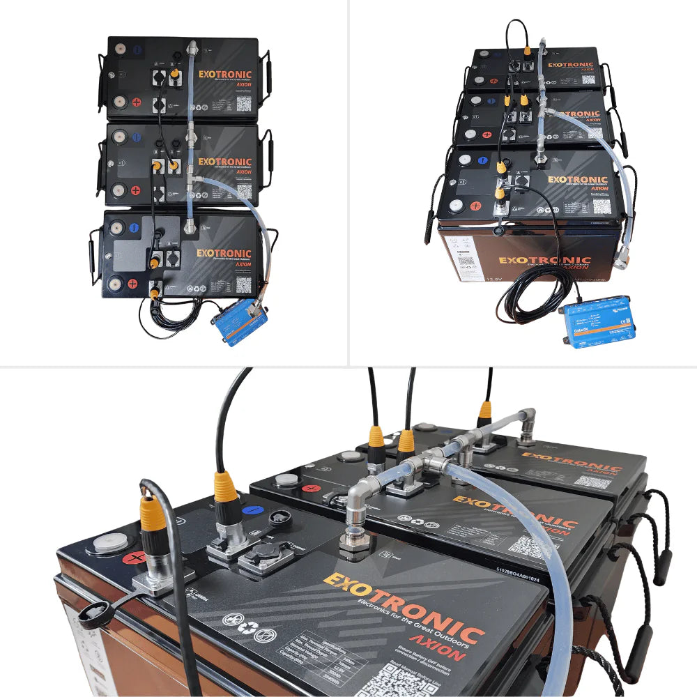 5m CANbus communication cable connecting Exotronic Axion batteries to a Victron Cerbo GX system