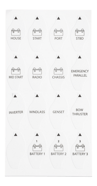 Identification label sticker sheet for Victron battery switch customization