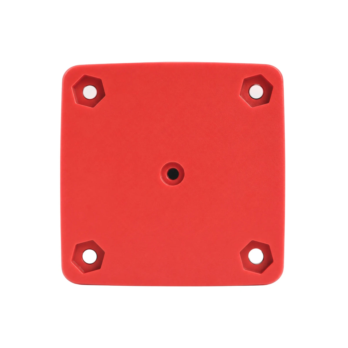 Red square mounting plate for a battery selector switch