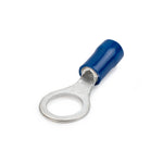 Blue insulated M4 ring terminal for 1.5-2.5 mm² electrical wire