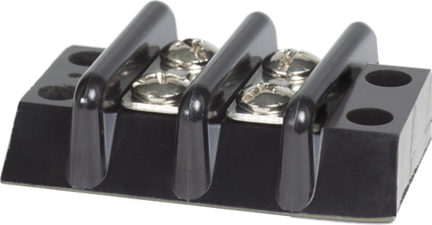 Blue Sea 65A terminal block with 2 isolated circuits and screw terminals