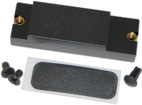 Slate gray C-Series panel plug kit including mounting screws and adhesive textured cover