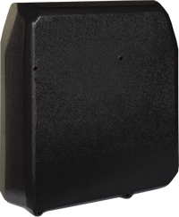 Black textured protective back cover for 2-column 10-position circuit breaker panels