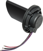 Blue Sea ultrasonic tank sender for diesel, water, or waste with 3-wire connection and mounting flange