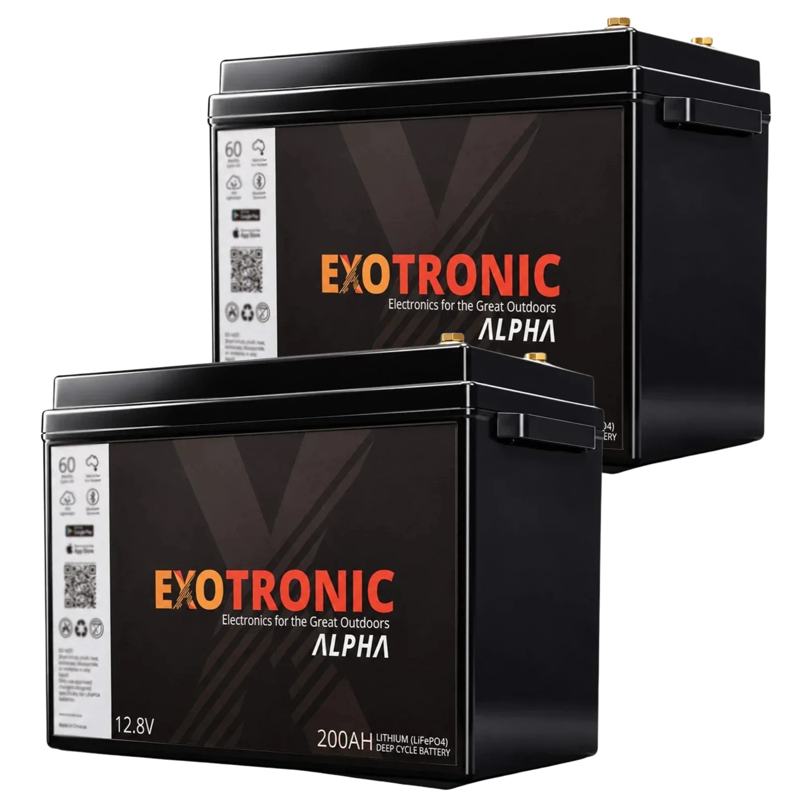 2x Exotronic 200Ah Alpha IP67 Battery Bundle main image