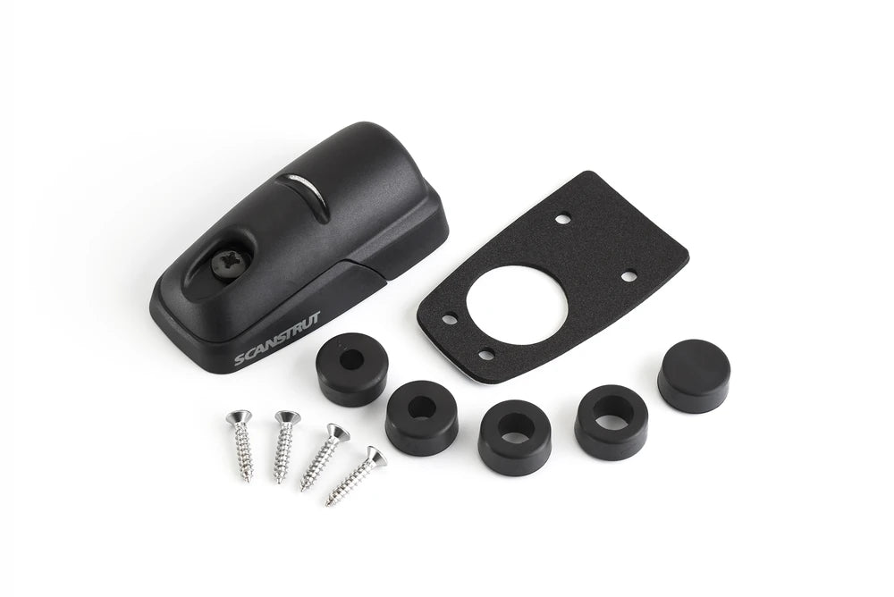 Scanstrut cable seal kit showing shell, base gasket, screws and internal bungs