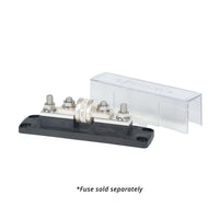 Class T fuse block with a fuse installed showing connection assembly