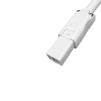 White CMS C-style male connector plug