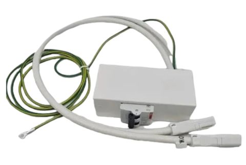 CMS Electracom 16A C Style RCD cable assembly with white breaker housing and integrated earth lead