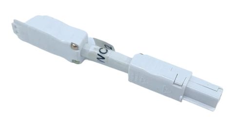 White 100mm CMS Electracom adaptor connecting J Series to C Series interface connectors