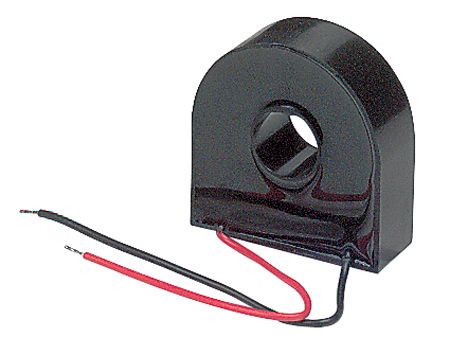 CZone 150A AC current transformer with 12mm aperture and red and black wire leads