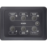 CZone 3x2 landscape waterproof marine keypad with status LEDs and customisable labels