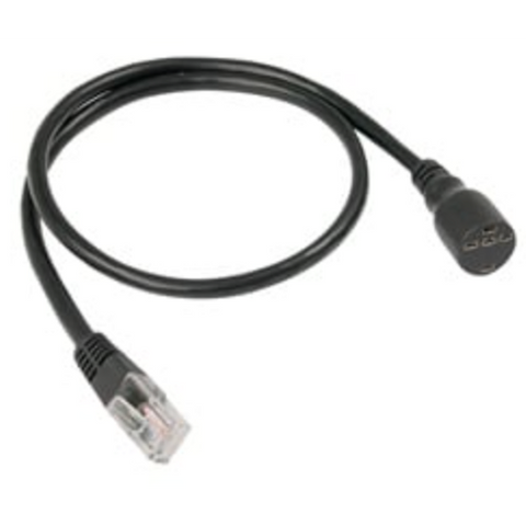 Black 8m RJ45 cable with specialized connector for CZone push buttons