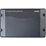 Front view of the black CZone COI digital switch breakout interface enclosure