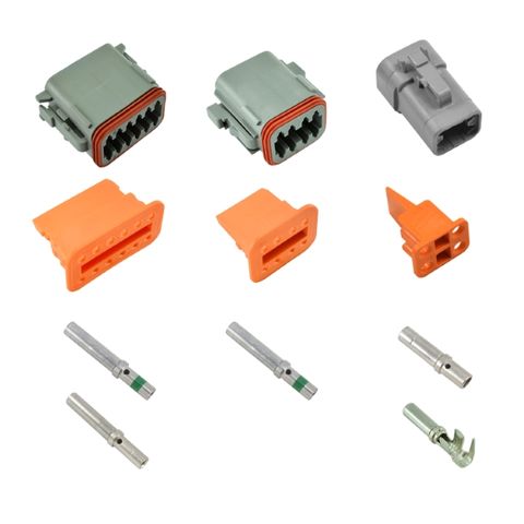 CZone Control 1 Deutsch connector kit showing assorted grey housings and orange locking wedges