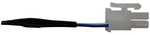 CZone RV-C network terminator with white Molex-style connector and black heat-shrunk housing