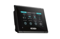 Angled view of the CZone Touch 5 touchscreen display highlighting its slim bezel and flush mount design
