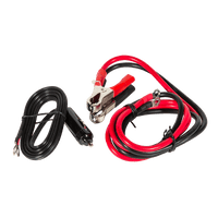 Set of DC connection cables including cigarette lighter plug and battery alligator clips