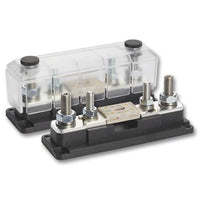 Dual configuration of the Enerdrive ANL fuse holder showing four M10 studs and clear protective cover