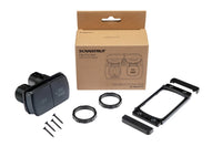 Scanstrut kit including dual power socket unit, mounting bezel, screws and lock rings