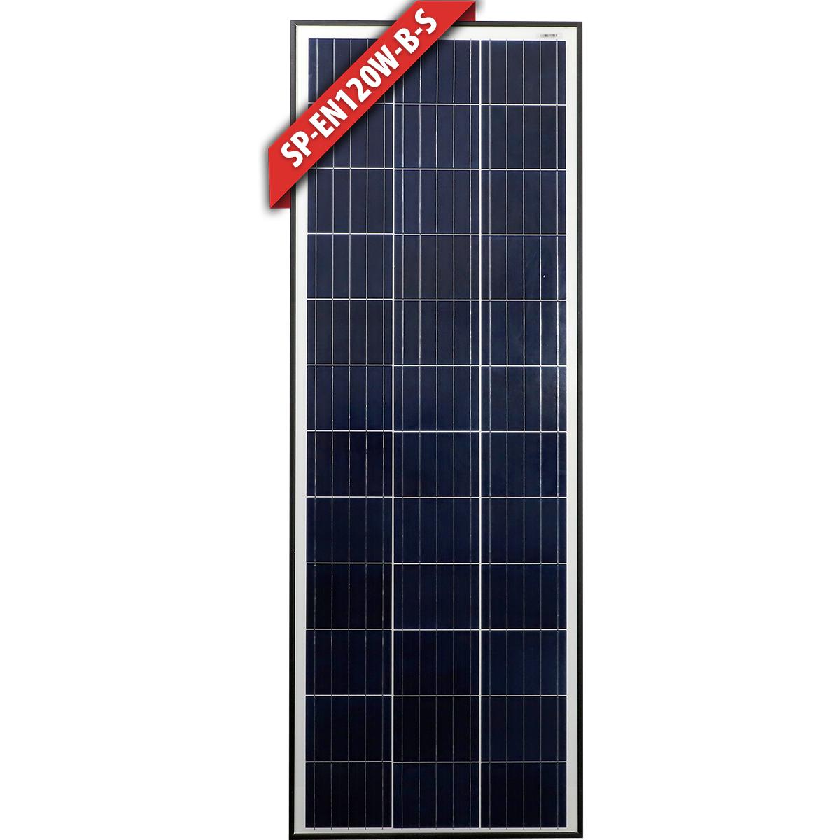 Enerdrive 120W slim fixed polycrystalline solar panel with a black aluminium frame