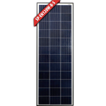 Enerdrive 120W slim fixed polycrystalline solar panel with a black aluminium frame