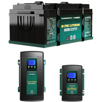 Enerdrive 12V 300Ah lithium battery bundle with 60A AC charger and 40A DC-DC charger