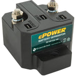 Enerdrive 12V/24V 160A battery isolator relay with heavy duty terminals and IP67 sealed case