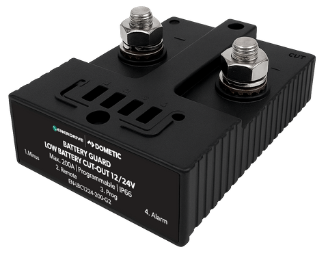 Enerdrive 200A smart battery guard with heavy-duty terminals and IP66 waterproof rating