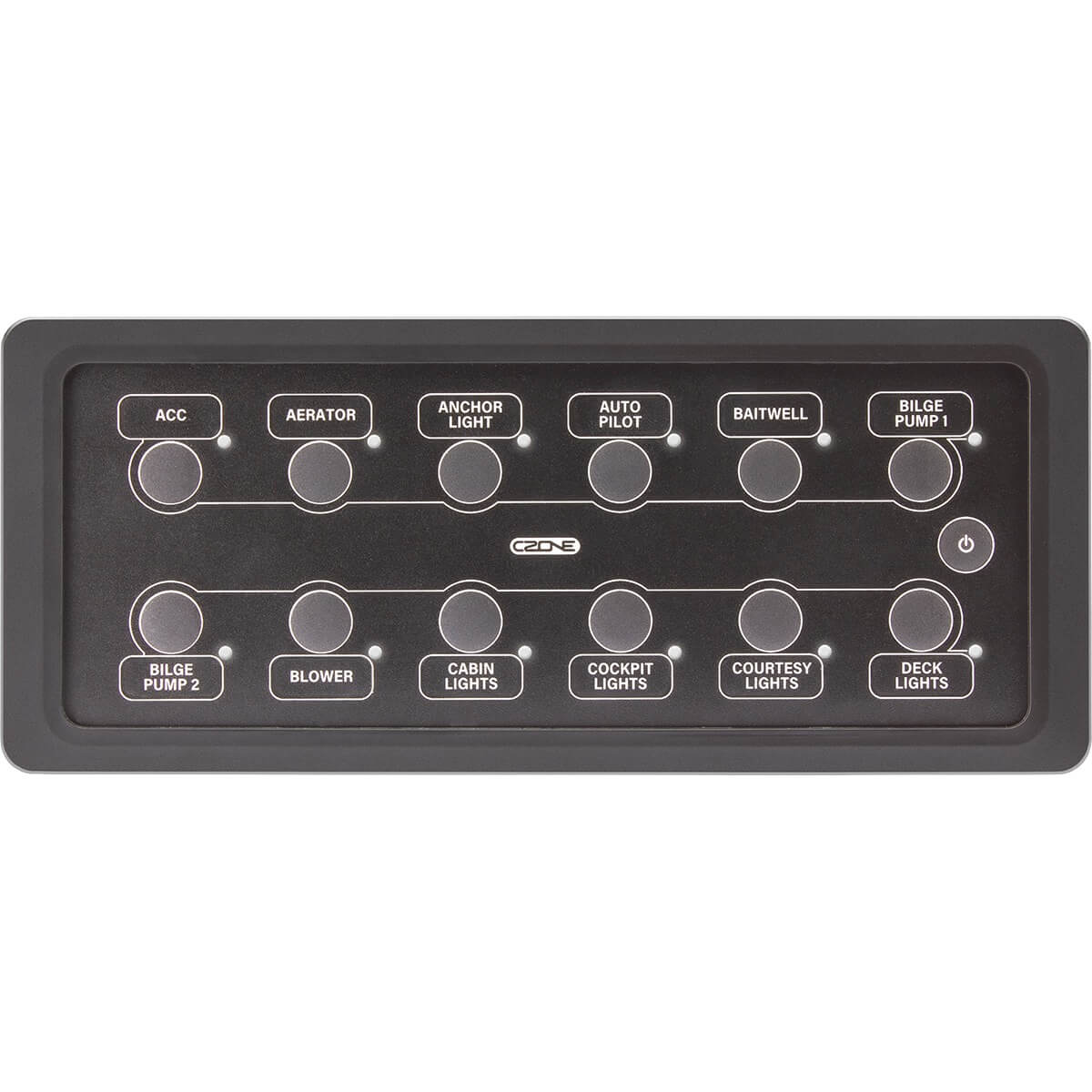 CZone 12-Way Waterproof Keypad 6x2 (Landscape) (CZ-80-911-0165-00) — image 1