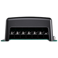 Close-up view of the 12V charger screw terminal connection block