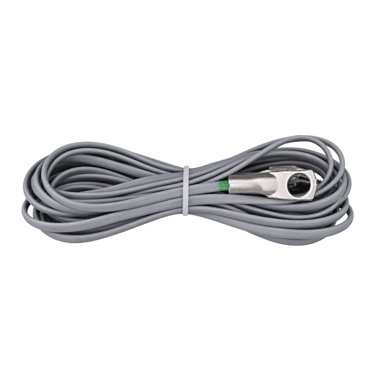Coiled 7.5m grey temperature sensor cable with ring terminal for Enerdrive battery chargers