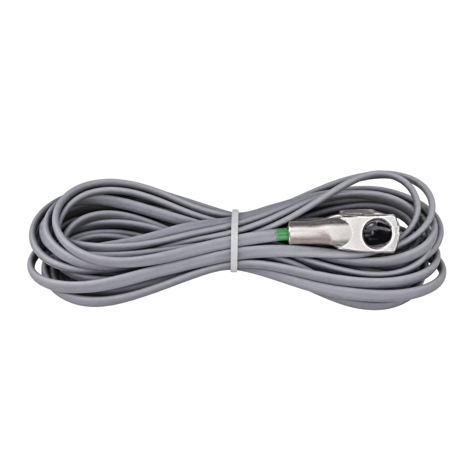 Coiled 7.5m grey temperature sensor cable with ring terminal for Enerdrive battery chargers