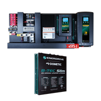 Enerdrive eSYSTEM DIY power kit with pre-wired AC and DC chargers and 200Ah slimline lithium battery