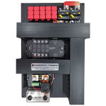 Enerdrive pre-wired power distribution module showing circuit breakers, fuse holders and Simarine shunts