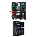 Enerdrive Simarine eSYSTEM 40/40 installation board and 200Ah B-TEC slim lithium battery