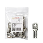 10 pack of tinned copper bellmouth lugs for 35mm2 cable with M6 stud hole