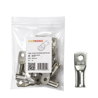 10 pack of tinned copper bellmouth lugs for 35mm2 cable with M6 stud hole
